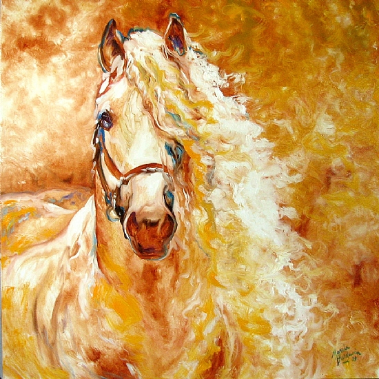 GOLDEN GRACE EQUINE Oil on Canvas